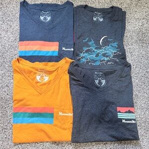 Moosejaw Ladies Graphic T-Shirts Size Large Bundle of 4